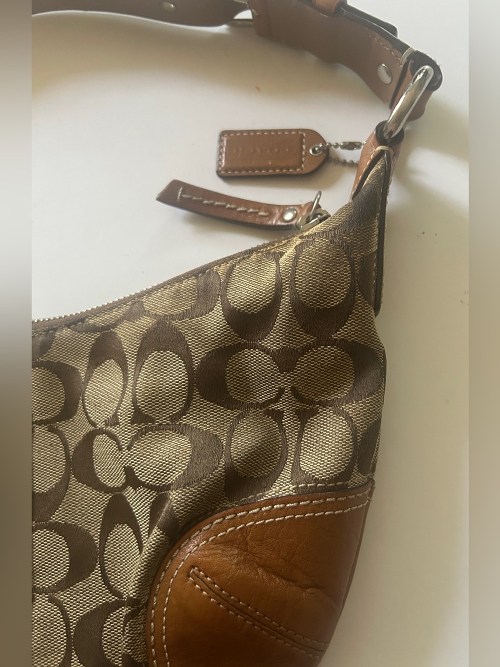 Vtg Coach Hamptons Shoulder Bag - Picture 3 of 16